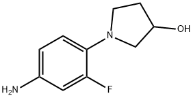 1-(4-AMINO-2-FLUOROPHENYL)-3-PYRROLIDINOL 结构式