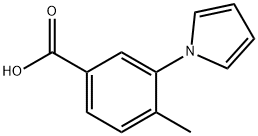 4-甲基-3-(1H-吡咯-1-基)苯甲酸 结构式
