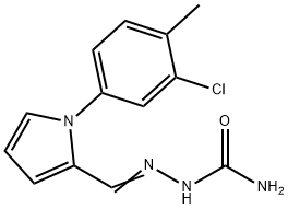 Hydrazinecarboxamide, 2-[[1-(3-chloro-4-methylphenyl)-1H-pyrrol-2-yl]methylene]- (9CI) 结构式