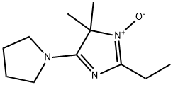 4H-Imidazole,2-ethyl-4,4-dimethyl-5-(1-pyrrolidinyl)-,3-oxide(9CI) 结构式