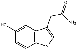 5-羟基吲哚-3-乙酰胺 结构式