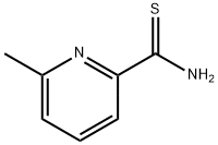 6-甲基吡啶-2-硫代甲酰胺 结构式