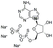 ADENOSINE-5'-O-(1-THIODIPHOSPHATE), RP-ISOMER SODIUM SALT 结构式