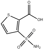 3-(AMINOSULFONYL)THIOPHENE-2-CARBOXYLIC ACID 结构式