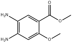 4,5-二氨基-2-甲氧基苯甲酸甲酯 结构式