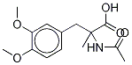 N-乙酰-D,L-Α-甲基多巴二甲醚 结构式