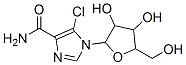 5-chloro-1-[3,4-dihydroxy-5-(hydroxymethyl)oxolan-2-yl]imidazole-4-car boxamide 结构式