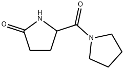 Pyrrolidine, 1-[(5-oxo-2-pyrrolidinyl)carbonyl]- (9CI) 结构式