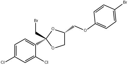 (Z)-2-(bromomethyl)-4-(4-bromophenoxymethyl)-2-(2,4-dichlorophenyl)-1,3-dioxolane 结构式