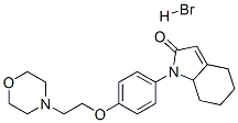 1,4,5,6,7,7a-hexahydro-1-[4-(2-morpholinoethoxy)phenyl]-2H-indol-2-one monohydrobromide 结构式