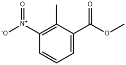 2-甲基-3-硝基苯甲酸甲酯 结构式