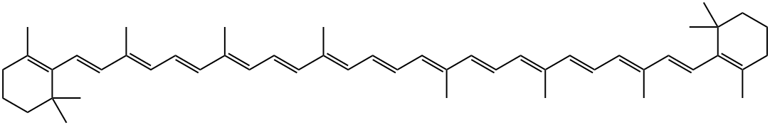 decapreno-beta-carotene 结构式