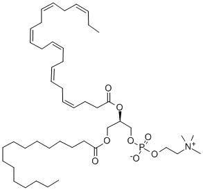 PALMITOYLDOCOSAHEXAENOYL PHOSPHATIDYLCHOLINE 结构式