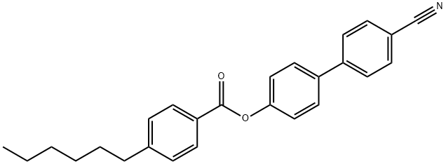 4'-己基苯甲酸 4-氰基联苯酯 结构式