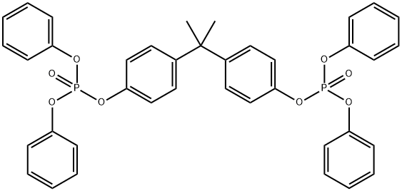 双酚 A 双(二苯基磷酸酯) 结构式