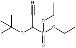 Cyano(1,1-dimethylethoxy)methylphosphonic acid diethyl ester 结构式