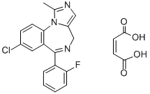 马来酸咪达唑仑 结构式