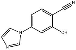 2-HYDROXY-4-IMIDAZOL-1-YL-BENZONITRILE 结构式