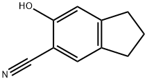 1H-Indene-5-carbonitrile, 2,3-dihydro-6-hydroxy- (9CI) 结构式