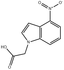 2-(4-硝基-1H-吲哚-1-基)乙酸 结构式