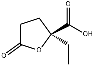 2-Furancarboxylicacid,2-ethyltetrahydro-5-oxo-,(2S)-(9CI) 结构式