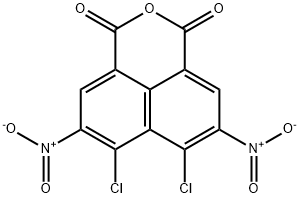 5,8-Dinitro-6,7-dichloro-1H,3H-naphtho[1,8-cd]pyran-1,3-dione 结构式