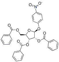 .beta.-D-Ribofuranoside, 4-nitrophenyl, 2,3,5-tribenzoate 结构式