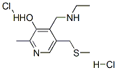 4-[(ethylamino)methyl]-2-methyl-5-[(methylthio)methyl]pyridin-3-ol dihydrochloride 结构式