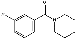 1-(3-溴苯甲酰)哌啶 结构式
