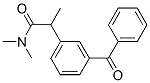 2-(3-Benzoylphenyl)-N,N-dimethylpropionamide 结构式