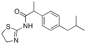 N-(4,5-Dihydrothiazol-2-yl)-2-(4-isobutylphenyl)propionamide 结构式