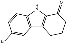 6-溴-2,3,4,9-四氢咔唑-1-酮 结构式