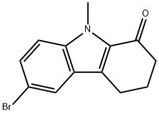 6-溴-9-甲基-2,3,4,9-四氢-1H-咔唑-1-酮 结构式