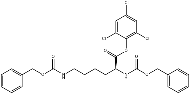 N2,N6-Bis[(benzyloxy)carbonyl]-L-lysine (2,4,6-trichlorophenyl) ester 结构式