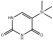 5-(Trimethylsilyl)uracil 结构式