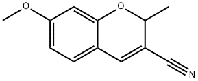7-Methoxy-2-methyl-2H-1-benzopyran-3-carbonitrile 结构式