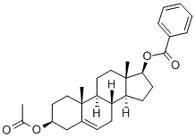 雄甾烯二醇-3-乙酸酯-17-苯甲酸酯 结构式