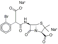 2-BroMo Carbenicillin DisodiuM Salt 结构式