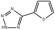5-(2-噻吩基)-2H-四唑 结构式
