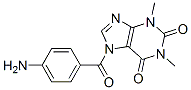 1H-Purine-2,6-dione,  7-(4-aminobenzoyl)-3,7-dihydro-1,3-dimethyl- 结构式
