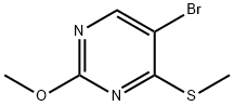 5-BROMO-2-METHOXY-4-(METHYLTHIO)PYRIMIDINE 结构式