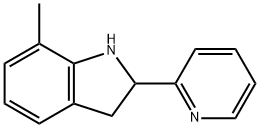 1H-Indole,2,3-dihydro-7-methyl-2-(2-pyridinyl)-(9CI) 结构式