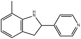 1H-Indole,2,3-dihydro-7-methyl-2-(4-pyridinyl)-(9CI) 结构式