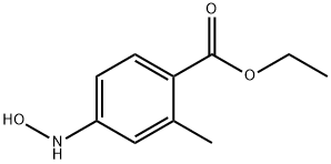 Benzoic acid, 4-(hydroxyamino)-2-methyl-, ethyl ester (9CI) 结构式
