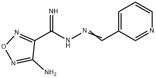 1,2,5-Oxadiazole-3-carboximidicacid,4-amino-,(3-pyridinylmethylene)hydrazide(9CI) 结构式