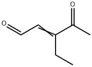 2-Pentenal, 3-ethyl-4-oxo- (9CI) 结构式