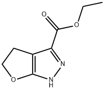 4,5-二氢-1H-呋喃[2,3-C]吡唑-3-羧酸乙酯 结构式