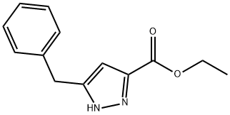 1H-Pyrazole-3-carboxylic acid, 5-(phenylMethyl)-, ethyl ester 结构式