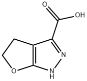 4,5-DIHYDRO-1H-FURO[2,3-C]PYRAZOLE-3-CARBOXYLIC ACID 结构式