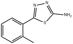 5-邻-甲苯基-1,3,4-噻二唑-2-胺 结构式